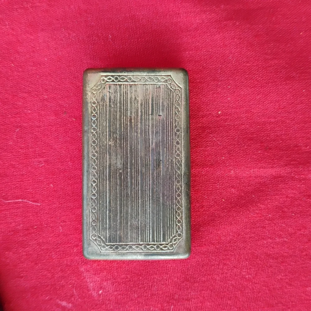 Antique Gillette Gold Tone Safety Razor In Original Case With Metal Razor Box